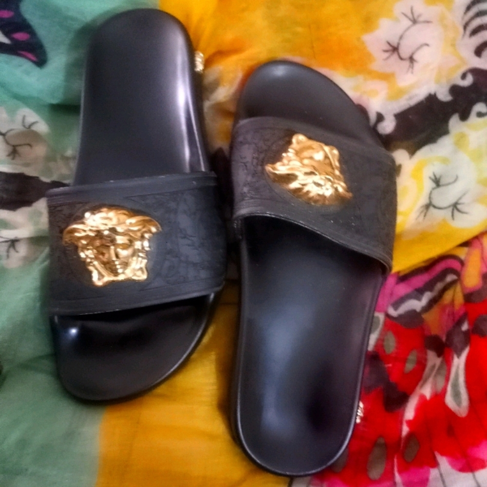 Authentic Versace Baroque Slides - image 1